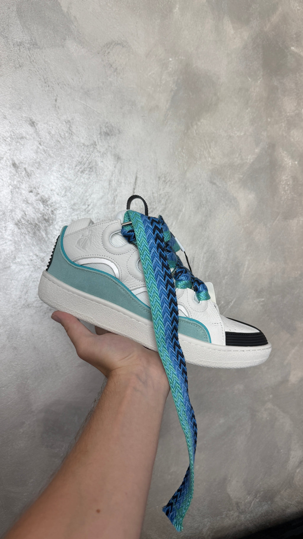 Lanvin Curb White Blue