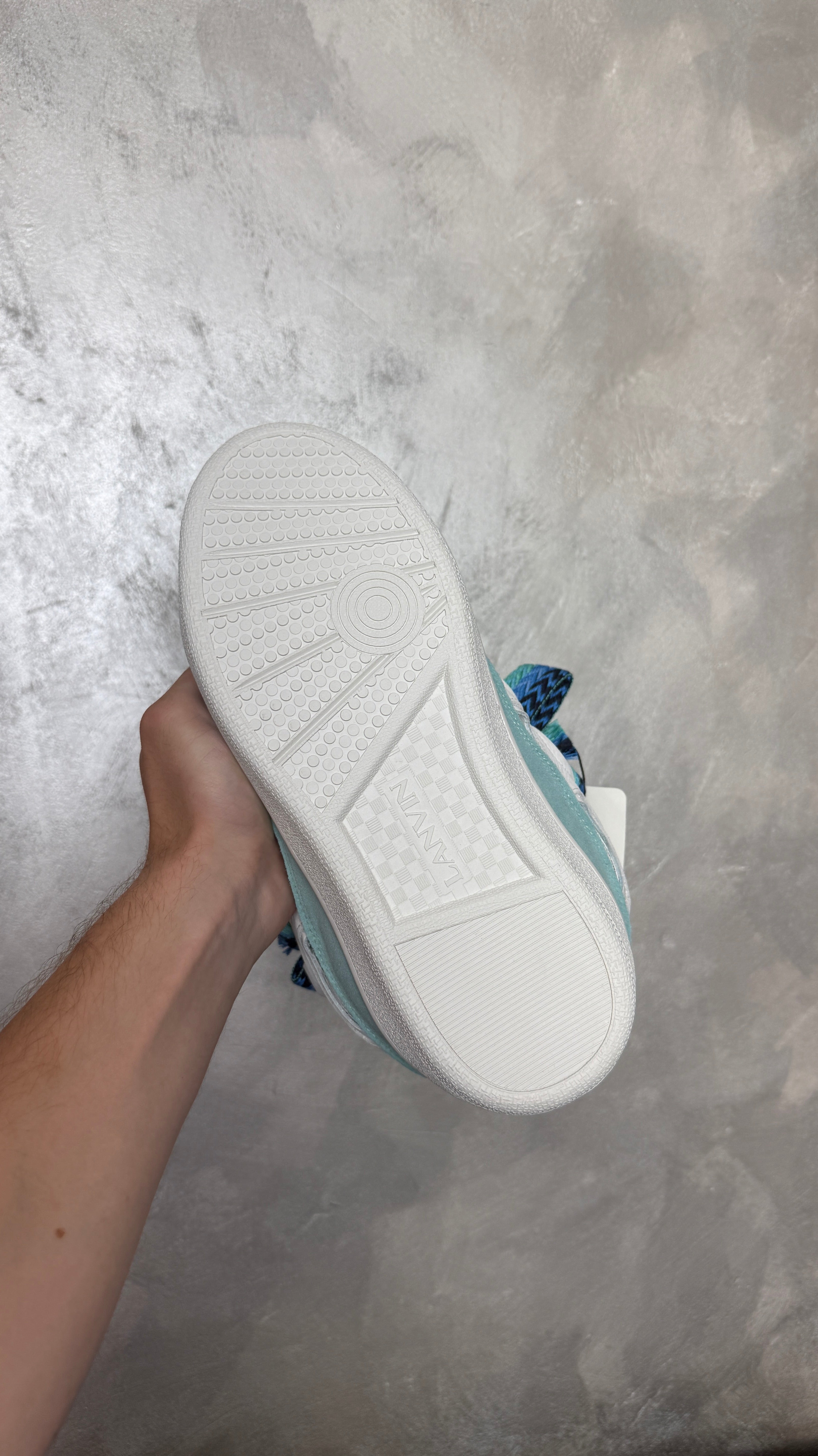 Lanvin Curb White Blue