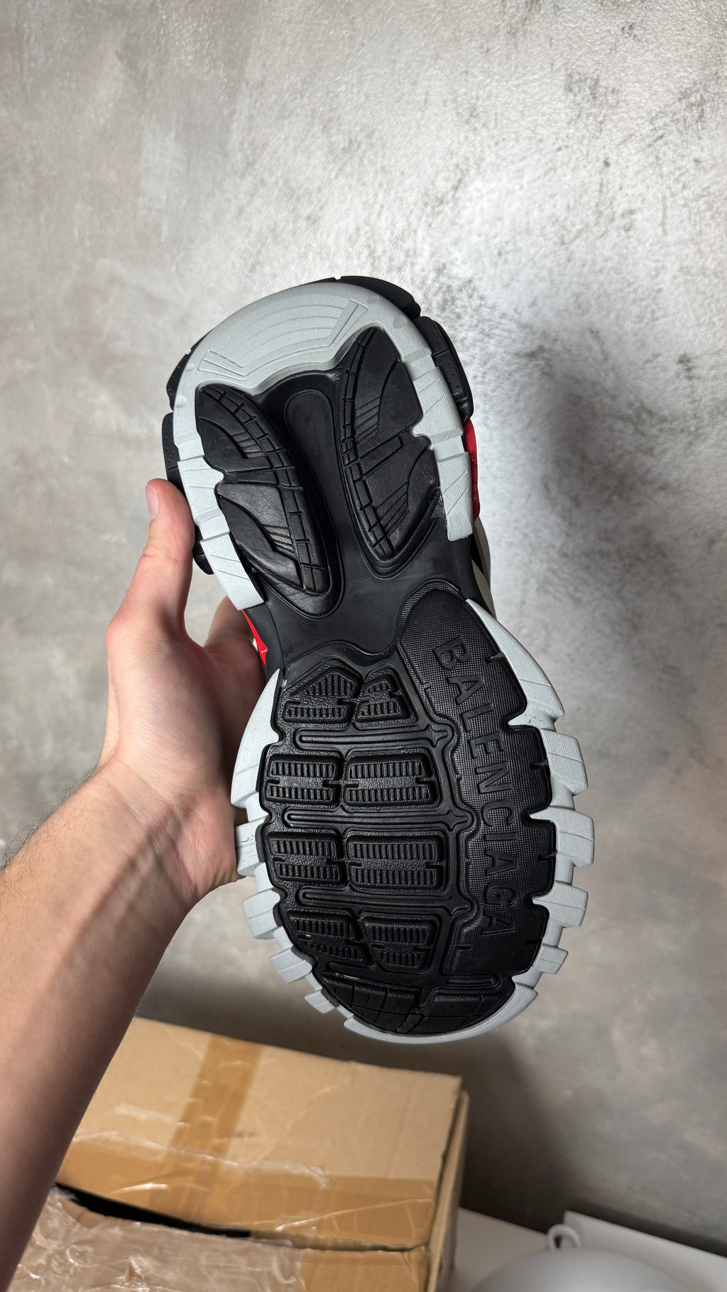 Balenciaga Track Silver Red