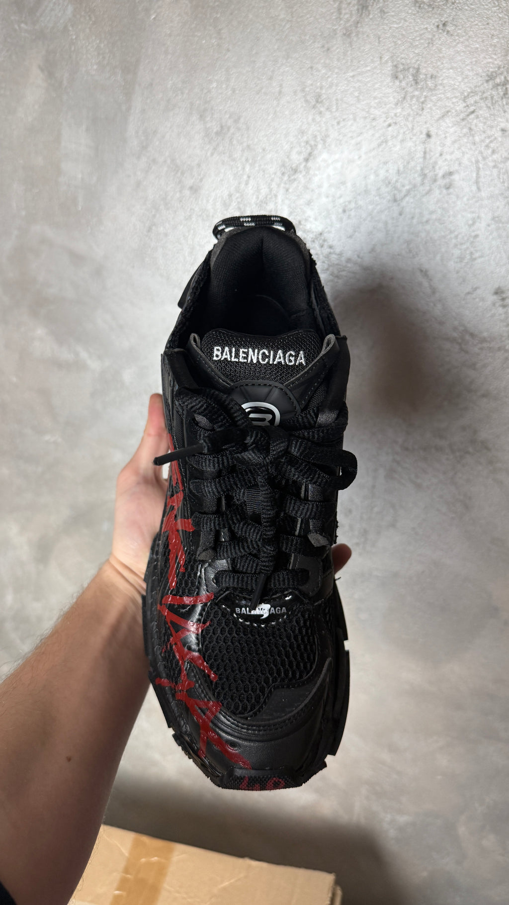 Balenciaga Runner Graffiti Black Red