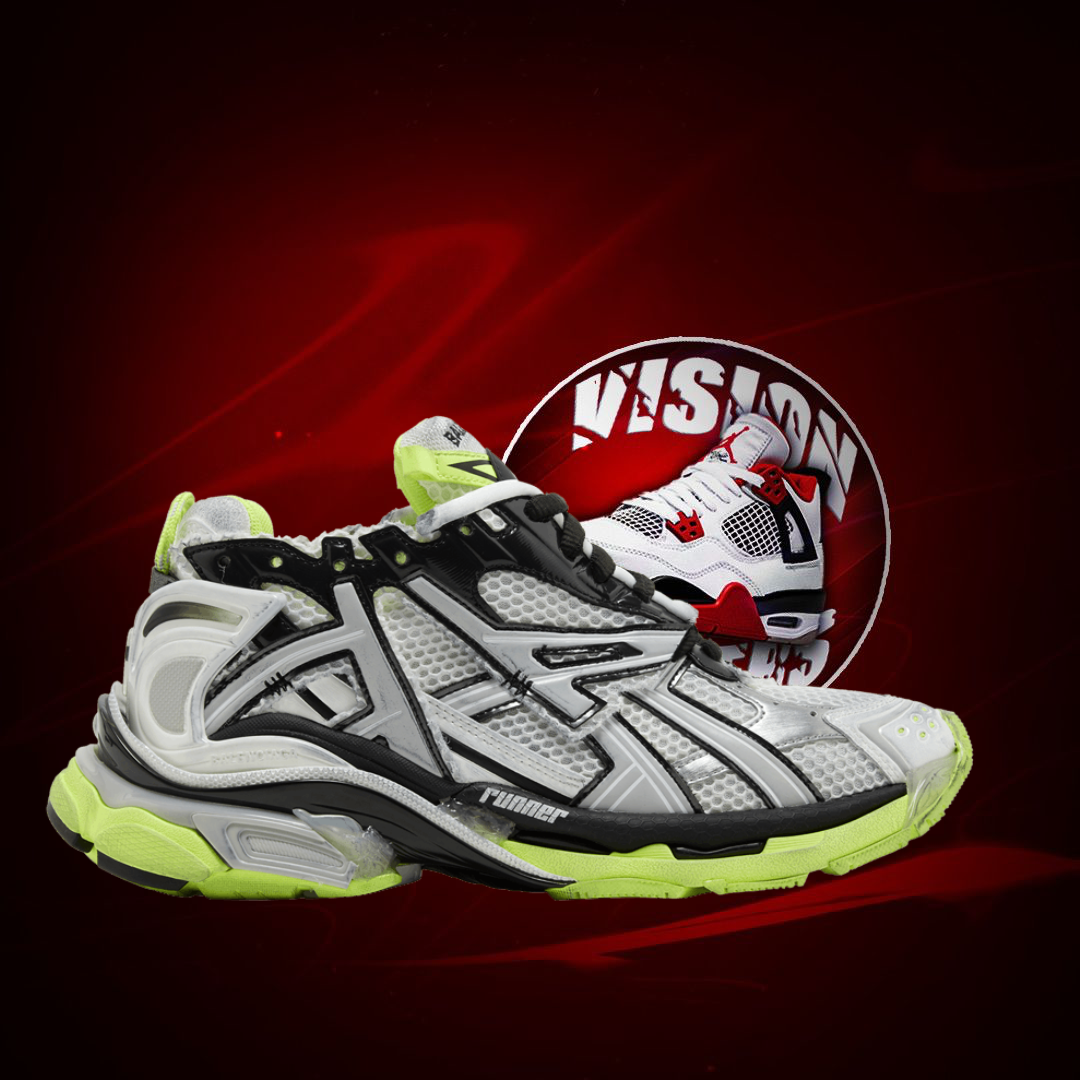 Balenciaga Runner White fluo Yellow