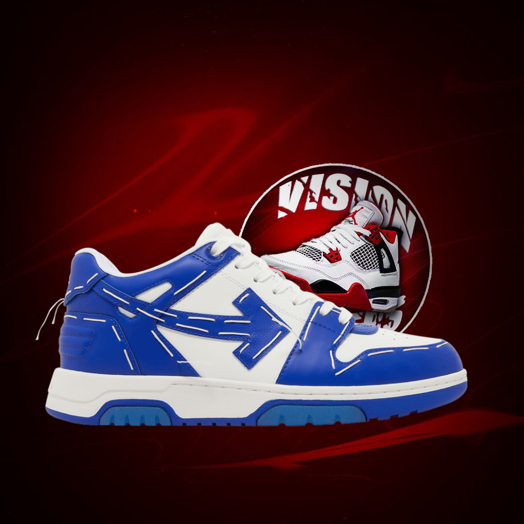 Off-White Out of Office “Sartorial Stitch” Blue White