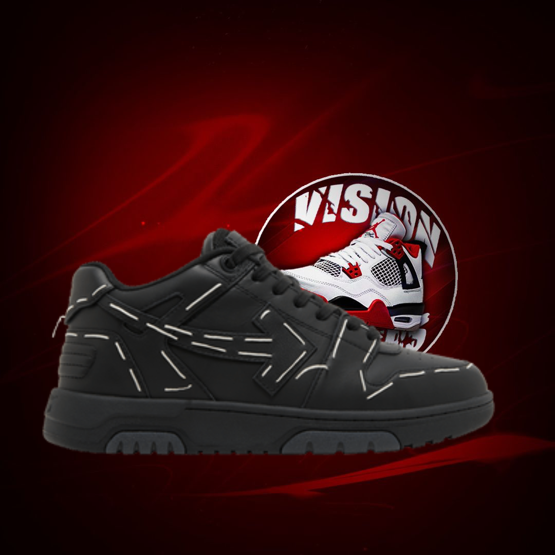 Off-White Out of Office “Sartorial Stitch” Black White