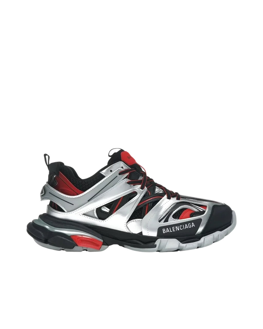 Balenciaga Track Silver Red